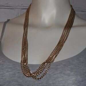 Beautiful Vintage gold Sarah Cov. Necklace 104" Long